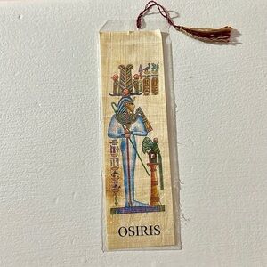 Egyptian Osiris papyrus bookmark